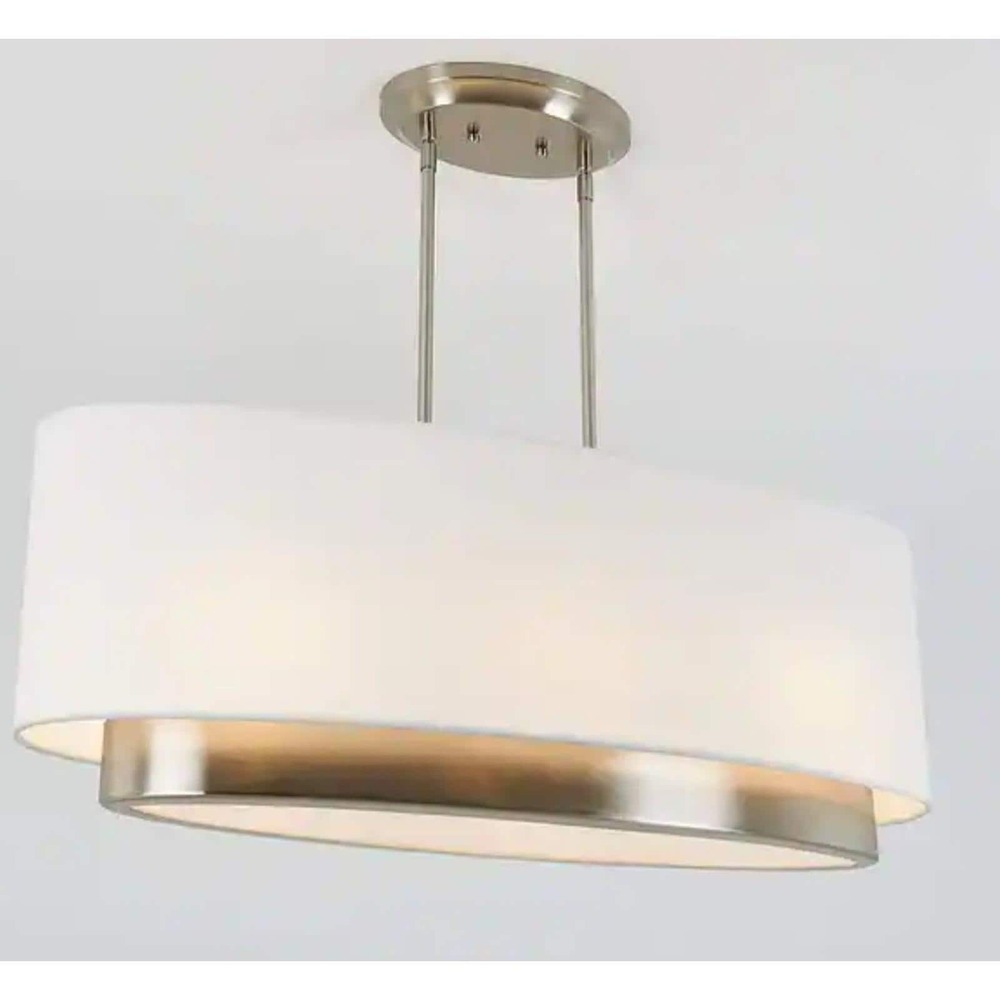 Artika Andalee Oval Contemporary Chandelier - Brushed Nickel (model ANOV-RN)